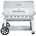 Crown Verity RCB-48RDP Liquid Propane 48in Pro Series Outdoor Rental Grill with Roll Dome Package 255RCB48RDPL